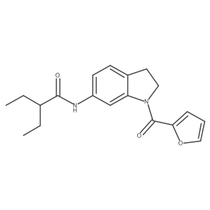 2-ethyl-N-(1-(furan-2-carbonyl)indolin-6-yl)butanamide Structure