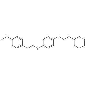 N-[4-(2-Cyclohexylethoxy)phenyl]-N-(4-methoxyphenethyl)amine结构式