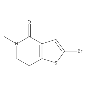 2-Bromo-5-methyl-6,7-dihydrothieno[3,2-c]pyridin-4-one Structure