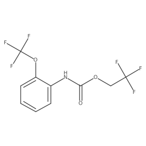 2,2,2-trifluoroethyl N-[2-(trifluoromethoxy)phenyl]carbamate结构式