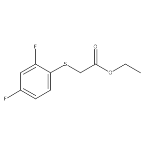 Ethyl 2-((2,4-difluorophenyl)thio)acetate结构式