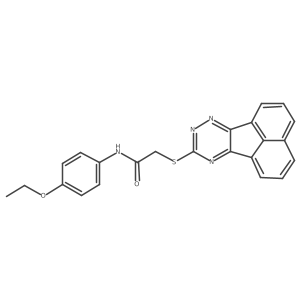 2-(Acenaphtho[1,2-e][1,2,4]triazin-9-ylthio)-N-(4-ethoxyphenyl)acetamide结构式