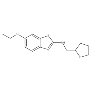 6-ethoxy-N-(oxolan-2-ylmethyl)-1,3-benzothiazol-2-amine Structure