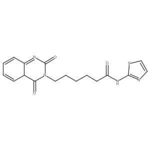 6-(2,4-dioxo-4aH-quinazolin-3-yl)-N-(1,3-thiazol-2-yl)hexanamide Structure