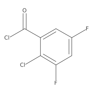 2-Chloro-3,5-difluorobenzoyl chloride Structure