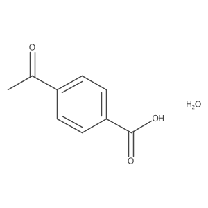 4-Acetylbenzoic acid hydrate结构式
