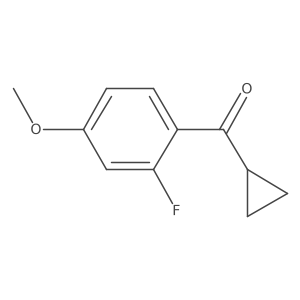 Cyclopropyl(2-fluoro-4-methoxyphenyl)methanone Structure