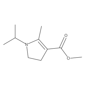 methyl 2-methyl-1-(propan-2-yl)-4,5-dihydro-1H-pyrrole-3-carboxylate结构式