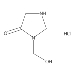 3-Hydroxymethylimidazolidin-4-one hydrochloride结构式