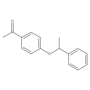 1-[4-(1-Phenylethoxy)phenyl]ethan-1-one Structure