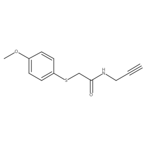 2-((4-Methoxyphenyl)thio)-N-(prop-2-yn-1-yl)acetamide结构式