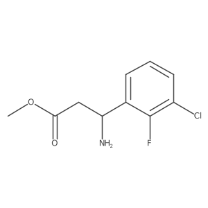 Methyl (S)-3-amino-3-(3-chloro-2-fluorophenyl)propanoate Structure