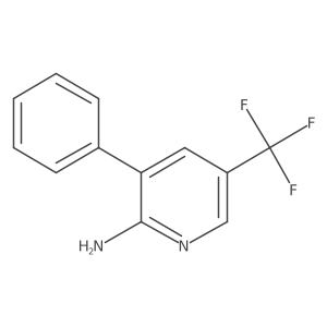 2-Amino-3-phenyl-5-(trifluoromethyl)pyridine Structure