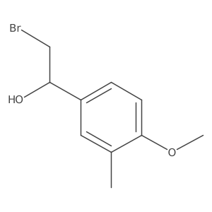 2-Bromo-1-(4-methoxy-3-methylphenyl)ethan-1-ol Structure