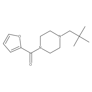 Furan-2-yl(4-neopentylpiperazin-1-yl)methanone Structure