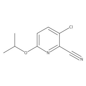 3-Chloro-6-(propan-2-yloxy)pyridine-2-carbonitrile Structure