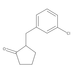 2-(3-Chlorobenzyl)cyclopentan-1-one结构式
