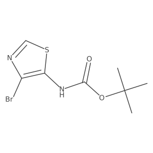 tert-Butyl 4-bromothiazol-5-ylcarbamate结构式