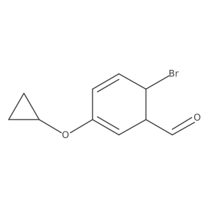 6-Bromo-3-cyclopropoxycyclohexa-2,4-dienecarbaldehyde Structure