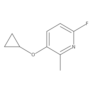 3-Cyclopropoxy-6-fluoro-2-methylpyridine结构式