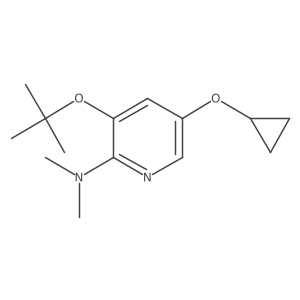 3-Tert-butoxy-5-cyclopropoxy-N,N-dimethylpyridin-2-amine Structure