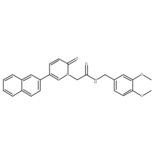 N-(3,4-dimethoxybenzyl)-2-[3-(naphthalen-2-yl)-6-oxopyridazin-1(6H)-yl]acetamide Structure