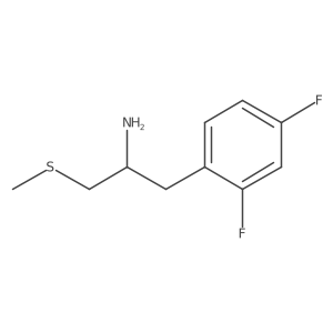 1-(2,4-Difluorophenyl)-3-(methylsulfanyl)propan-2-amine结构式