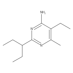 5-Ethyl-6-methyl-2-(pentan-3-yl)pyrimidin-4-amine Structure