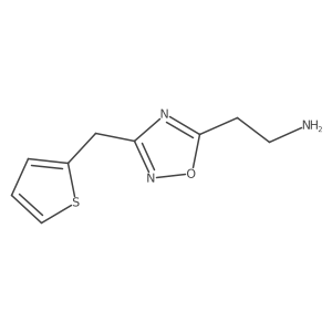 2-[3-(Thiophen-2-ylmethyl)-1,2,4-oxadiazol-5-yl]ethanamine Structure