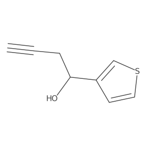 1-(3-thienyl)but-3-yn-1-ol结构式