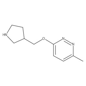3-Methyl-6-[(pyrrolidin-3-yl)methoxy]pyridazine结构式