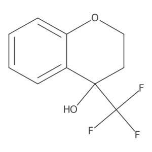 4-(trifluoromethyl)-3,4-dihydro-2H-1-benzopyran-4-ol结构式