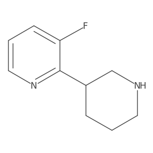 3-Fluoro-2-(piperidin-3-yl)pyridine结构式