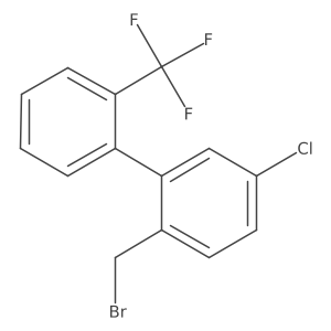1,1a(2)-Biphenyl, 2-(bromomethyl)-5-chloro-2a(2)-(trifluoromethyl)- Structure
