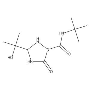[2H]-N-(1,1-Dimethylethyl)-4,5-dihydro-3-(1-hydroxy-1-methylethyl)-5-oxo-1H-1,2,4-triazole-1-carboxamide结构式
