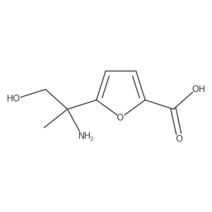 5-(2-Amino-1-hydroxypropan-2-yl)furan-2-carboxylic acid结构式