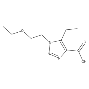 1-(2-Ethoxyethyl)-5-ethyl-1h-1,2,3-triazole-4-carboxylic acid Structure