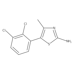 5-(2,3-Dichlorophenyl)-4-methyl-1,3-thiazol-2-amine结构式