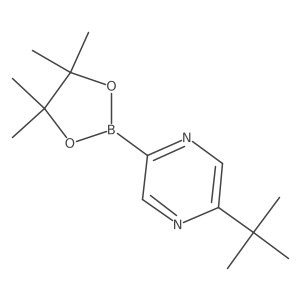 2-(tert-Butyl)-5-(4,4,5,5-tetramethyl-1,3,2-dioxaborolan-2-yl)pyrazine Structure