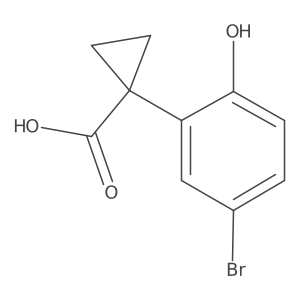 1-(5-Bromo-2-hydroxyphenyl)cyclopropane-1-carboxylic acid Structure