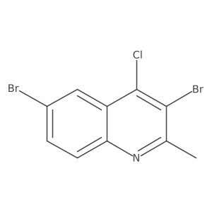 4-Chloro-3,6-dibromo-2-methylquinoline Structure