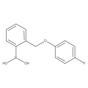 [2-(4-Fluorophenoxymethyl)phenyl]boronic acid结构式