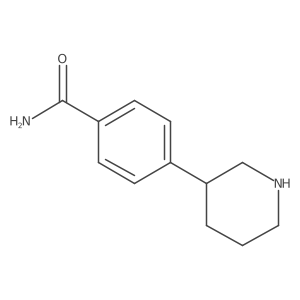 (R)-4-(Piperidin-3-yl)benzamide结构式