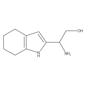 2-amino-2-(4,5,6,7-tetrahydro-1H-indol-2-yl)ethan-1-ol结构式