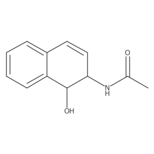 Acetamide, N-[(1R,2R)-1,2-dihydro-1-hydroxy-2-naphthalenyl]-, rel-结构式