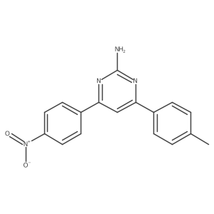 4-(4-Methylphenyl)-6-(4-nitrophenyl)pyrimidin-2-amine结构式
