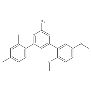 4-(2,5-Dimethoxyphenyl)-6-(2,4-dimethylphenyl)pyrimidin-2-amine Structure