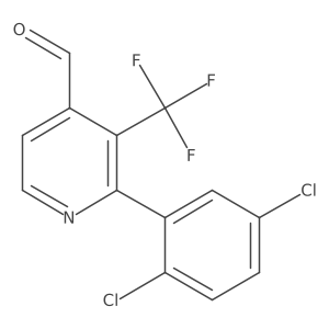2-(2,5-Dichlorophenyl)-3-(trifluoromethyl)isonicotinaldehyde结构式