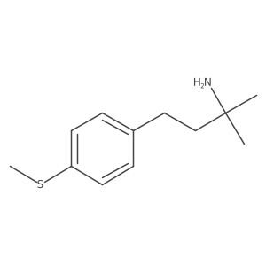 2-Methyl-4-[4-(methylsulfanyl)phenyl]butan-2-amine结构式