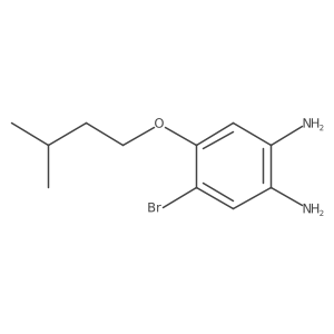 4-Bromo-5-(3-methylbutoxy)benzene-1,2-diamine Structure